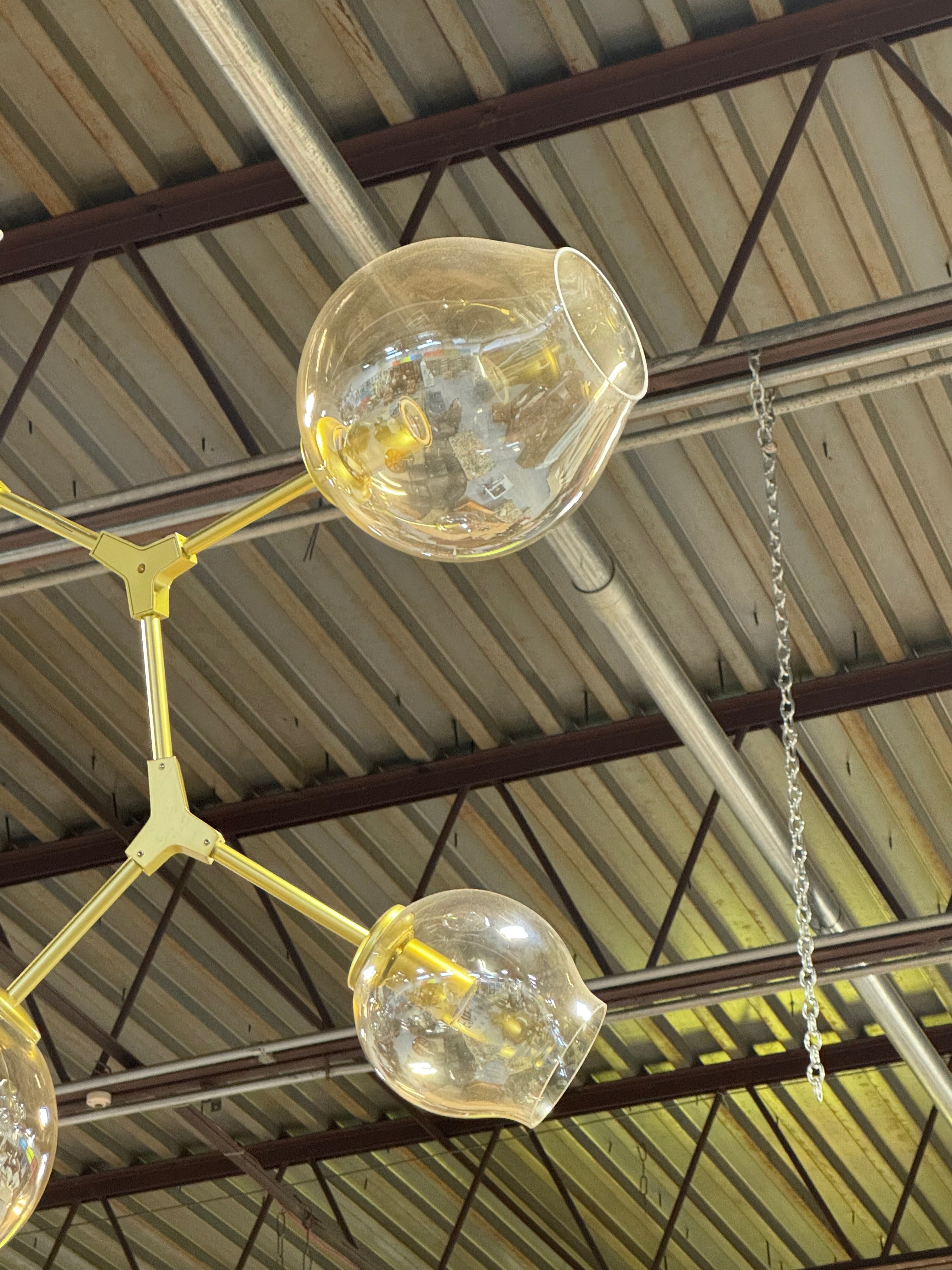 Bubble Tree Chandelier - Brushed Gold Tone