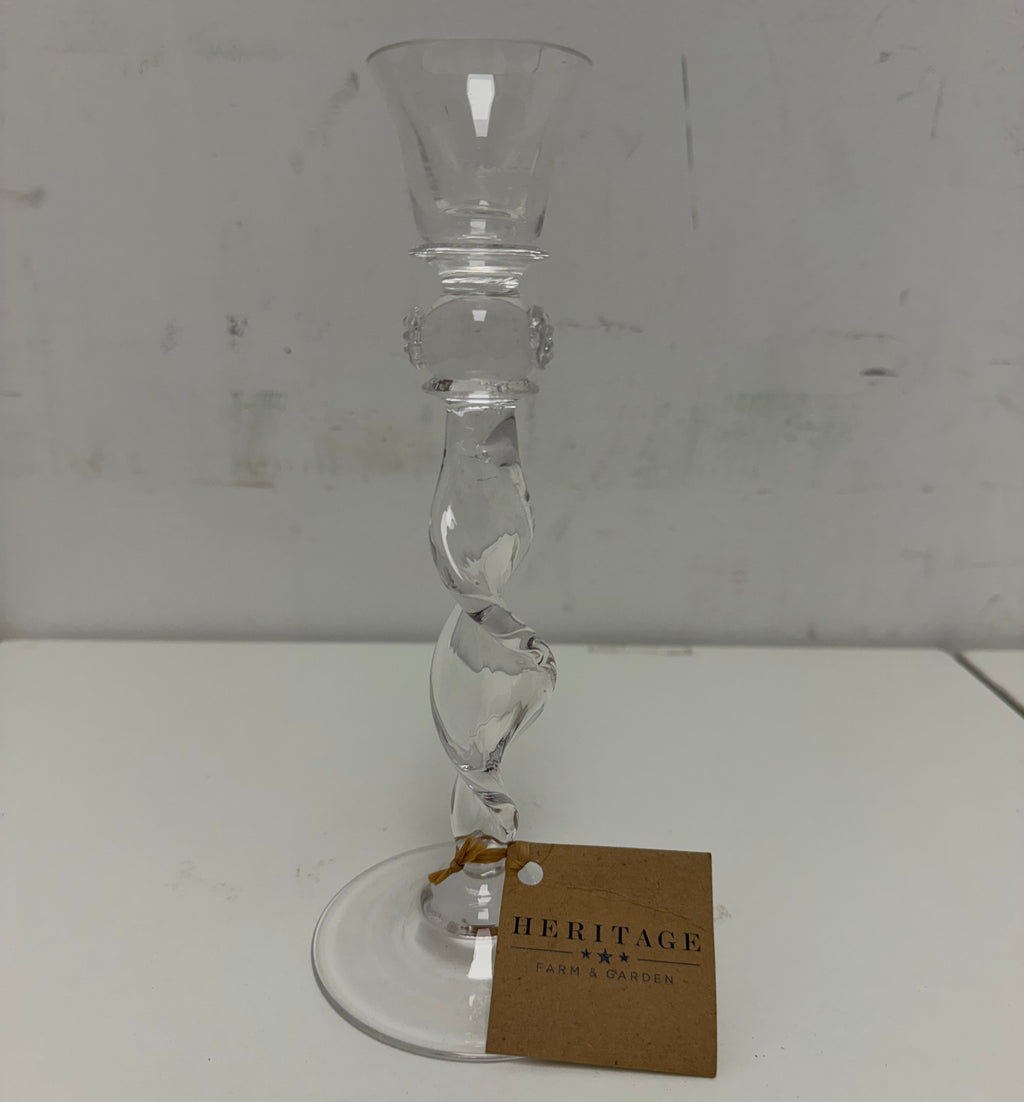 Pair of Heritage Farm & Garden Spiral Candlesticks - Medium