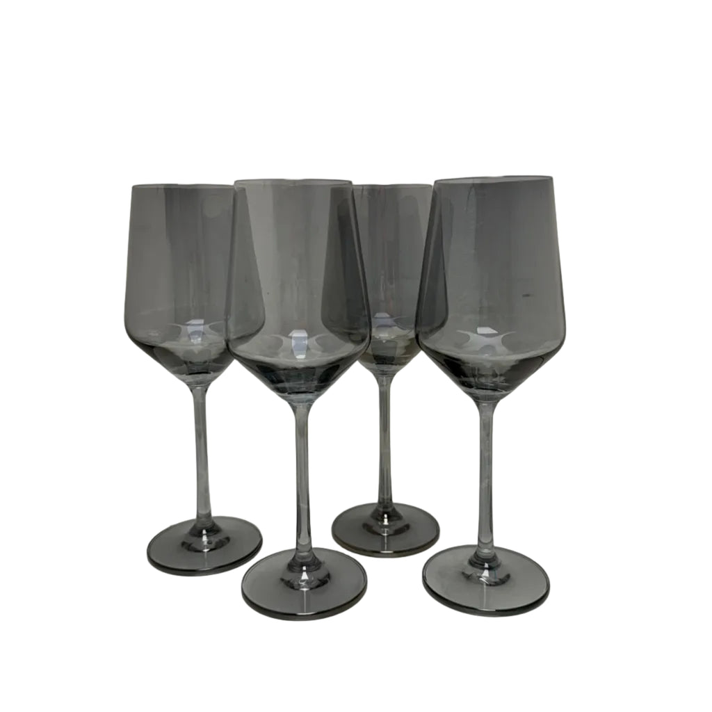 Kenneth Cole Set of 4 Crystal Wine Glasses