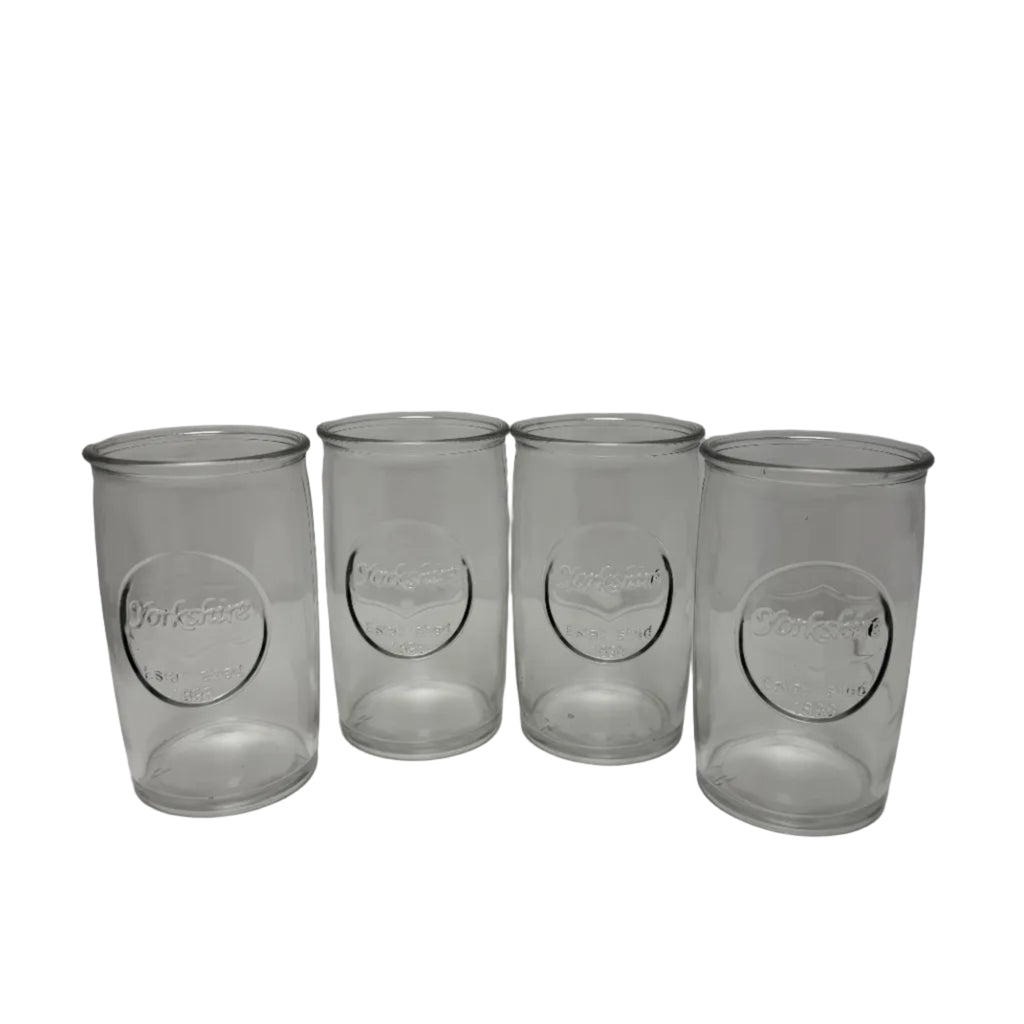 Set of 4 Circleware Yorkshire Embossed Cooler Glasses