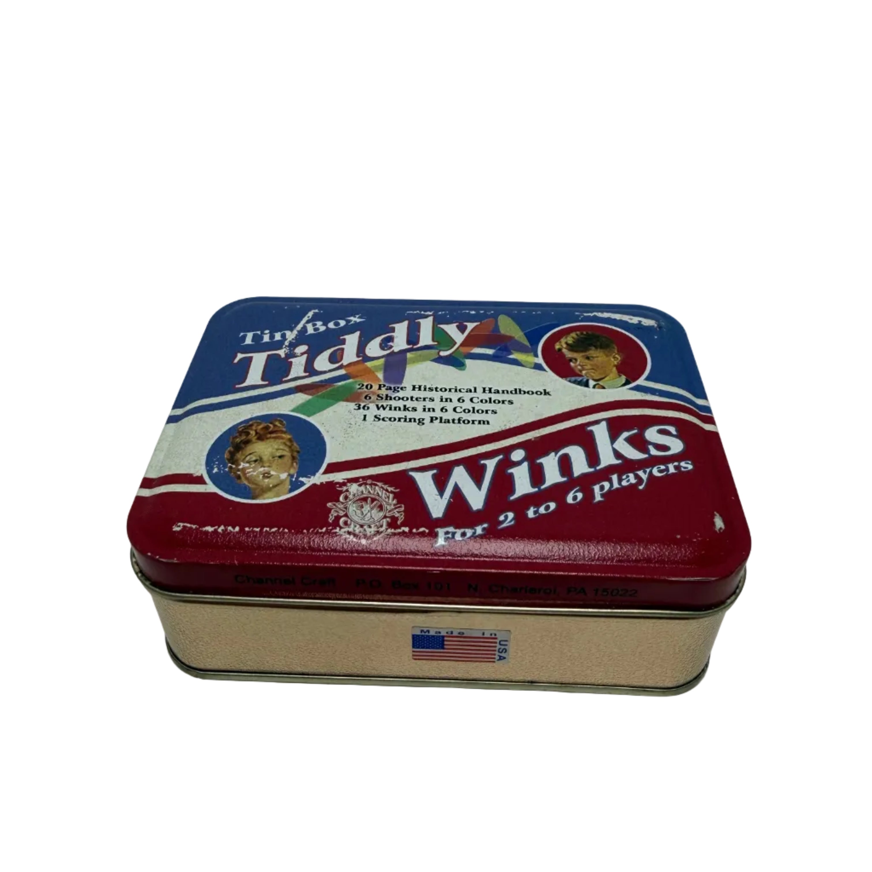 Vintage Tin Box Tiddly Winks