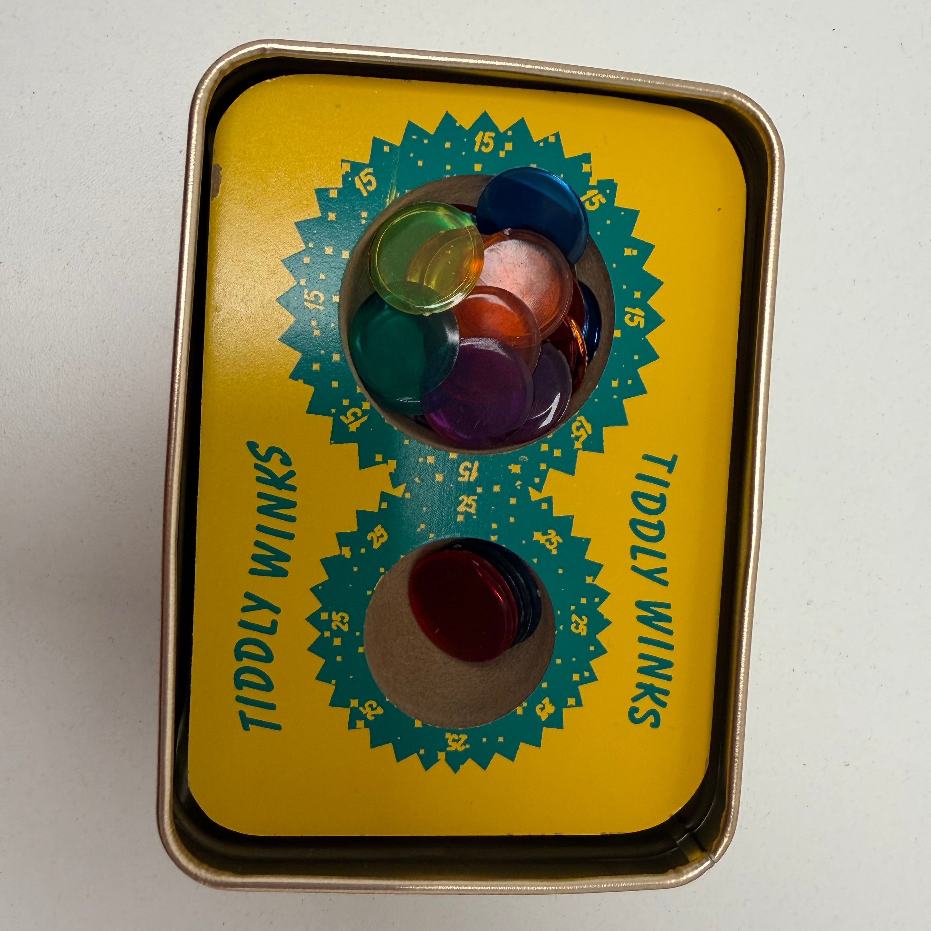 Vintage Tin Box Tiddly Winks