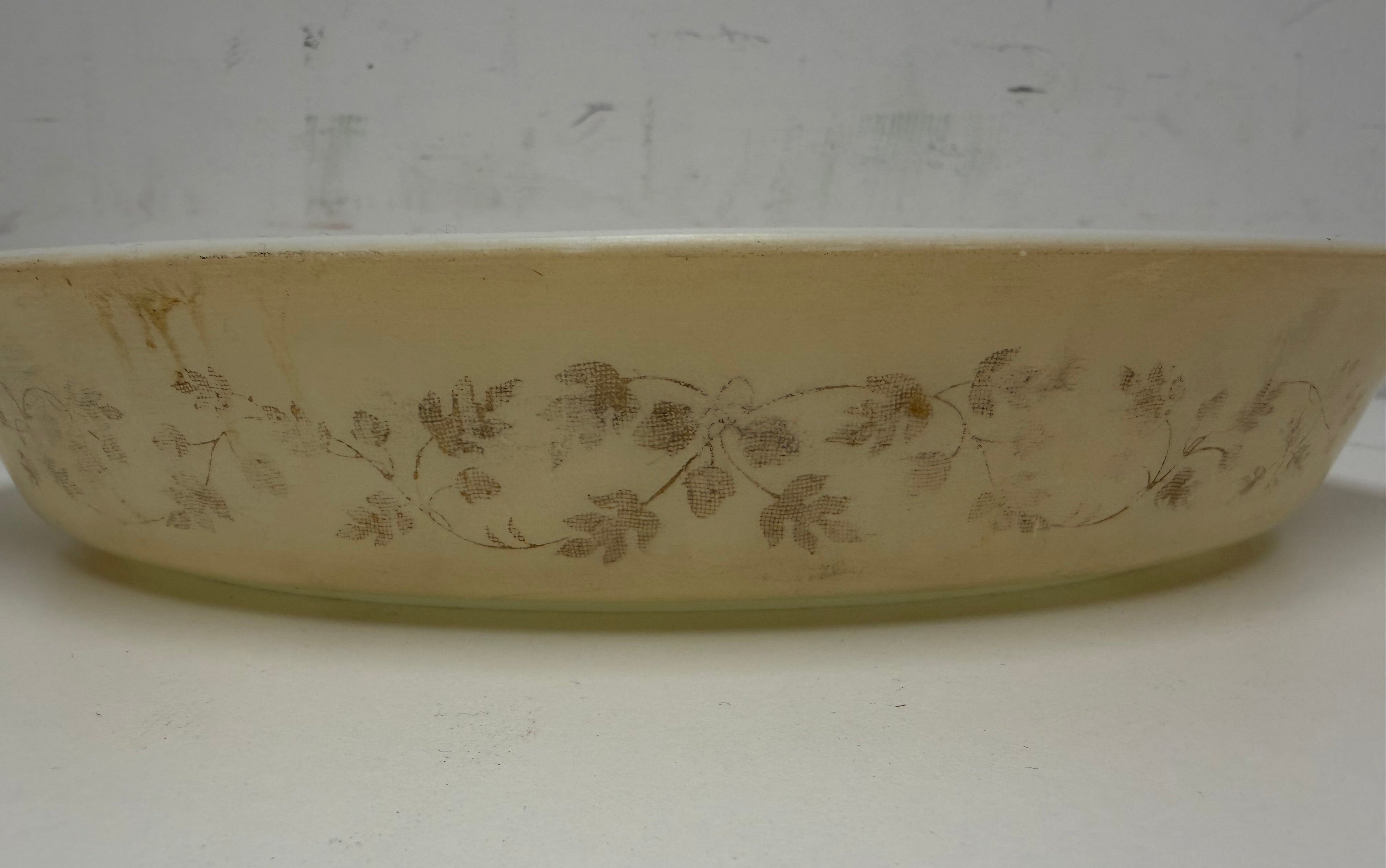 Vintage "Golden Acorn" Oval Pyrex Dish