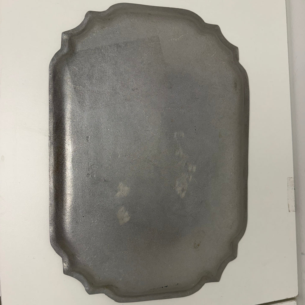 Vintage Pewter Rectangular Serving Tray