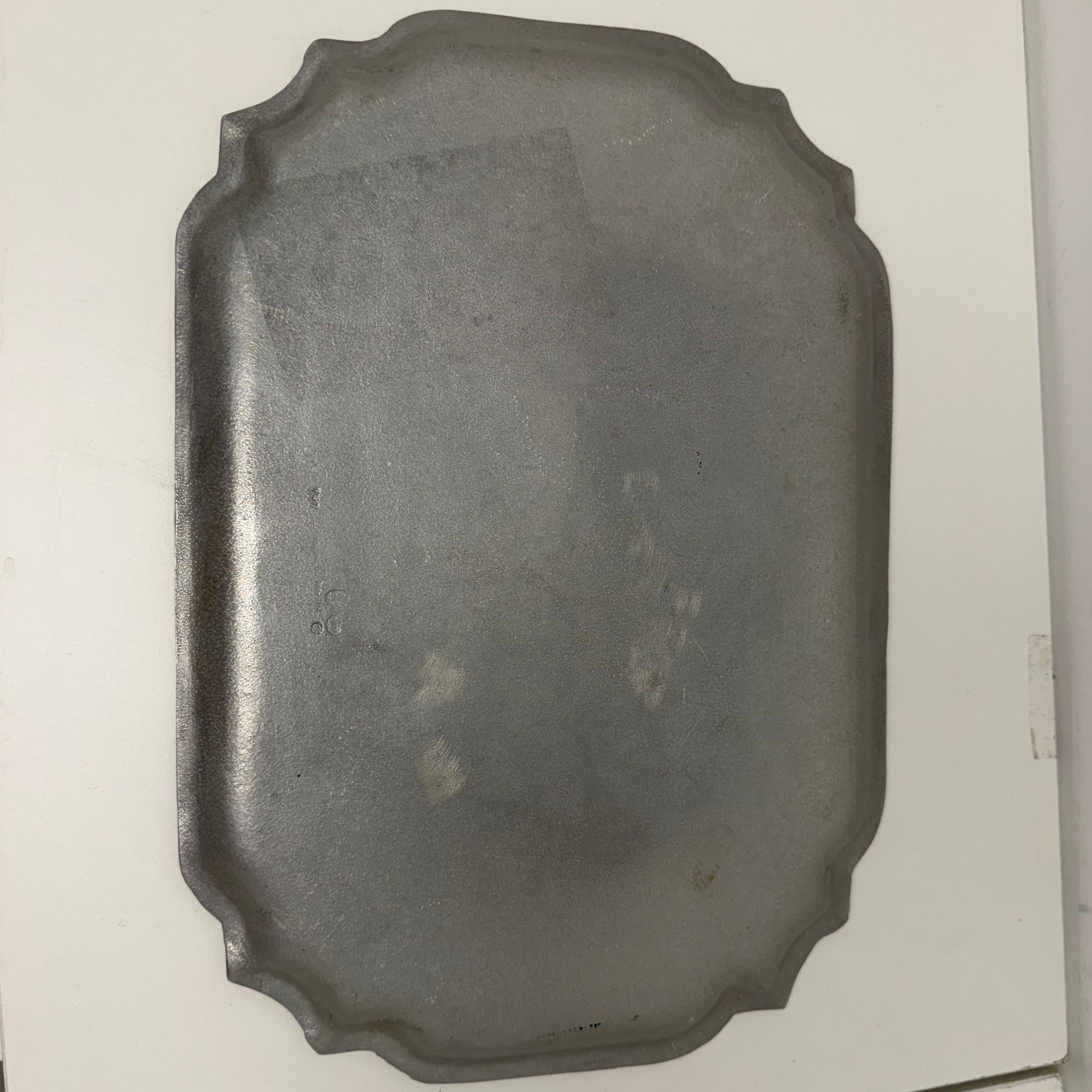 Vintage Pewter Rectangular Serving Tray
