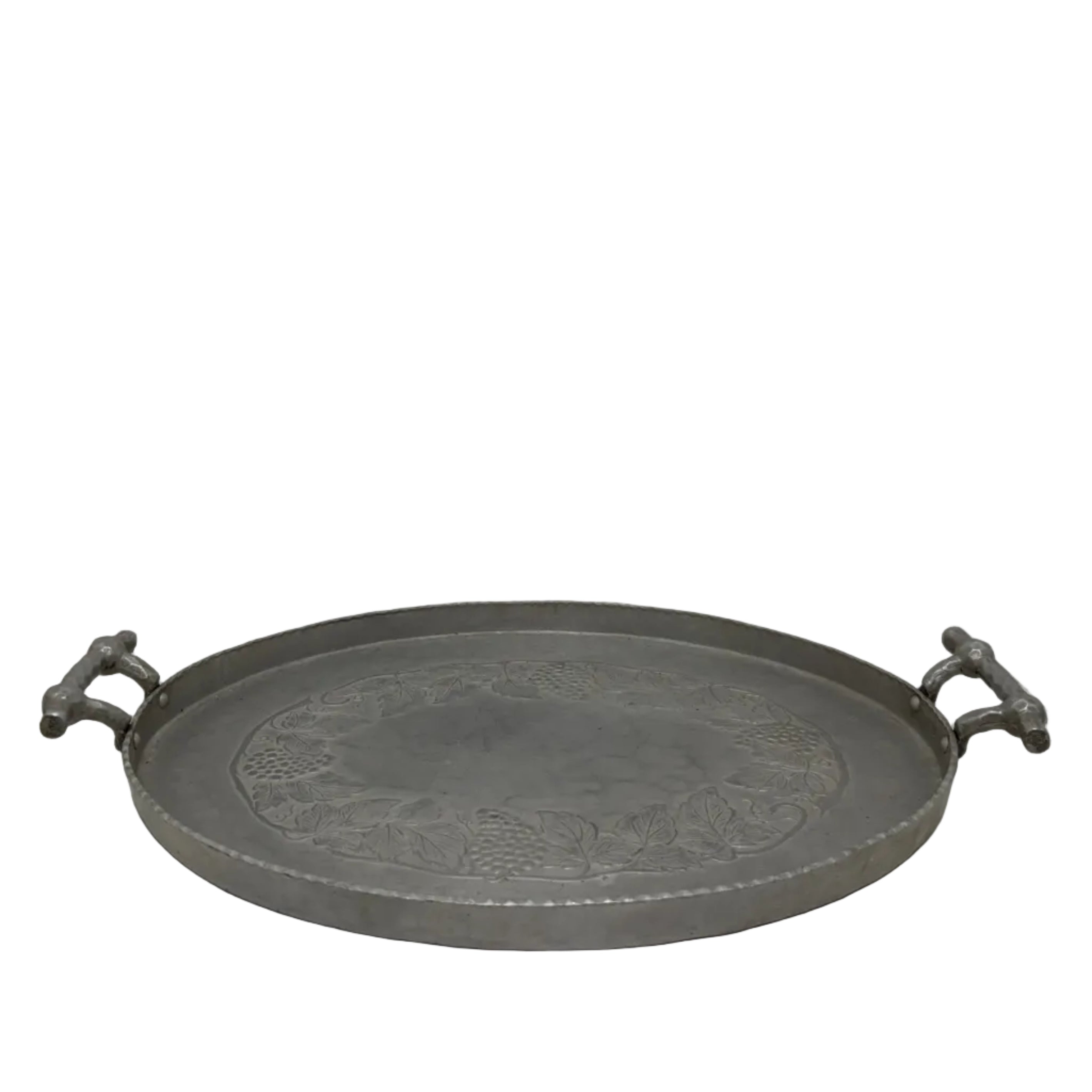 Vintage Everlast Hand-Forged Hammered Aluminum Serving Tray