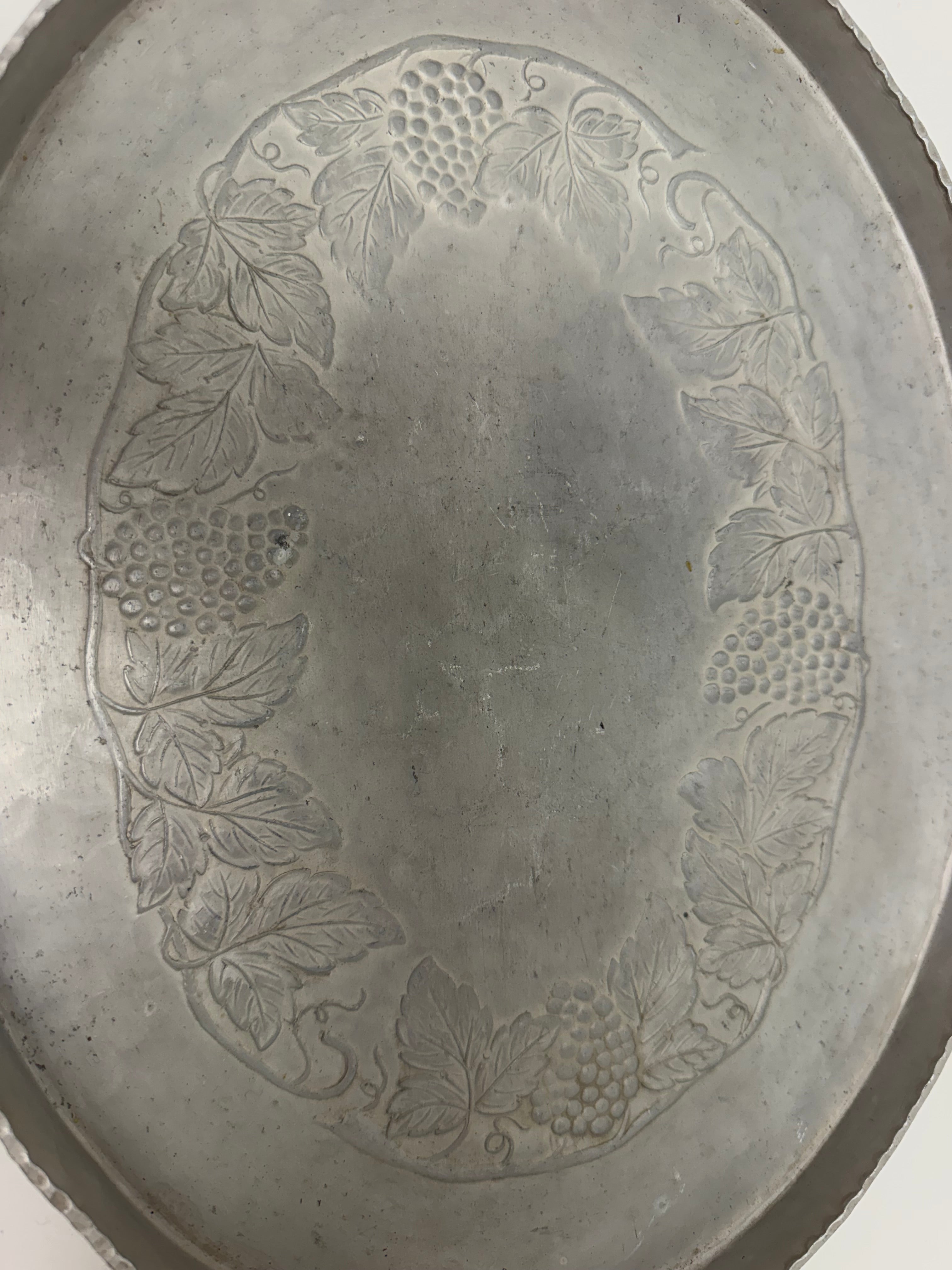 Vintage Everlast Hand-Forged Hammered Aluminum Serving Tray