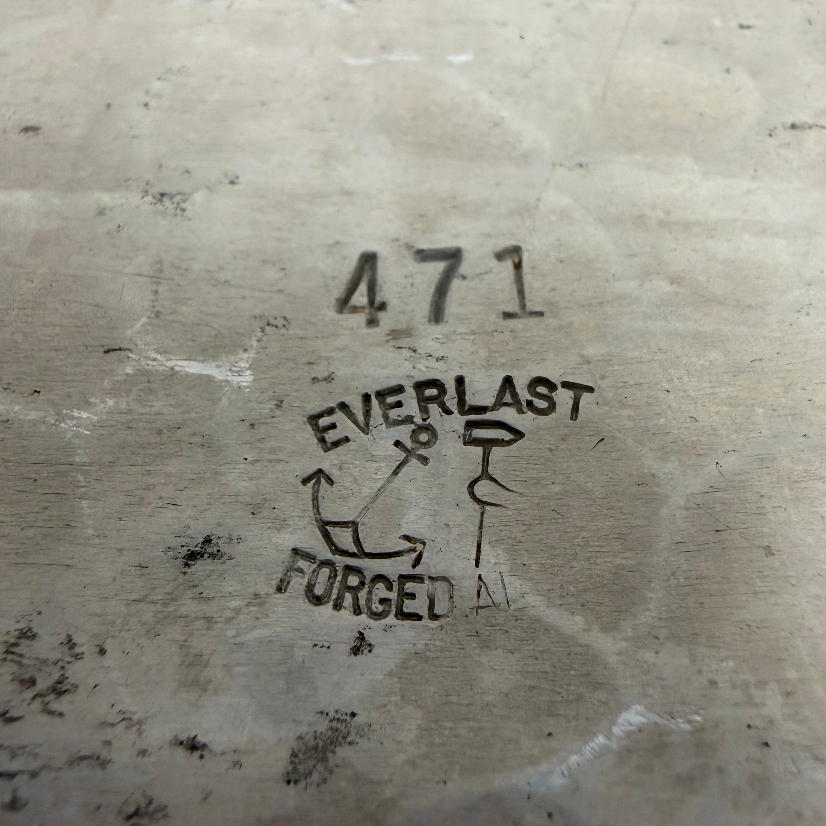 Vintage Everlast Hand-Forged Hammered Aluminum Serving Tray