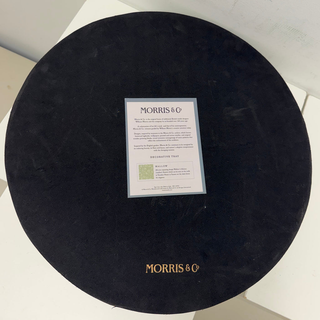 Morris & Co. Round Floral Tray (Two Styles Available)