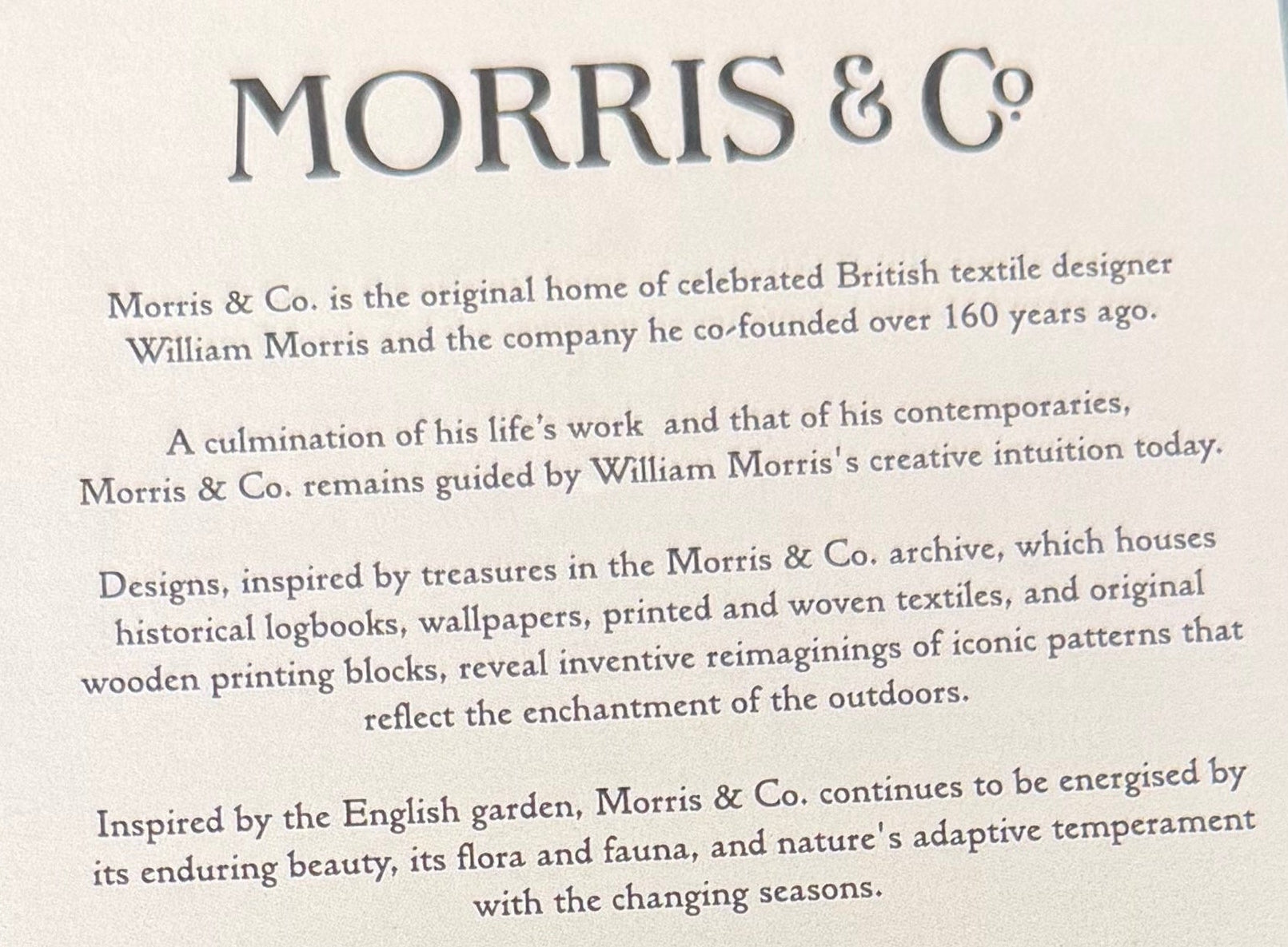 Morris & Co. Round Floral Tray (Two Styles Available)