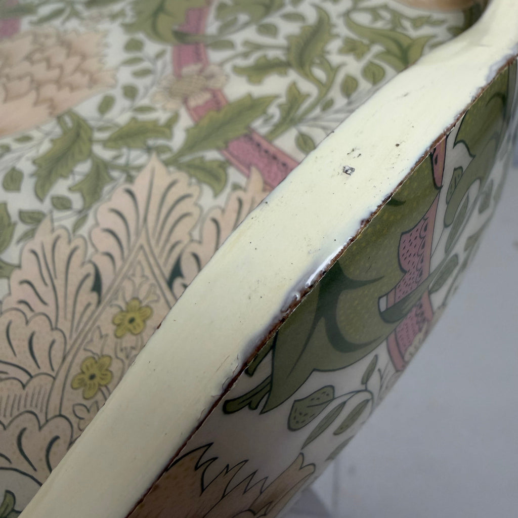 Morris & Co. Round Floral Tray (Two Styles Available)
