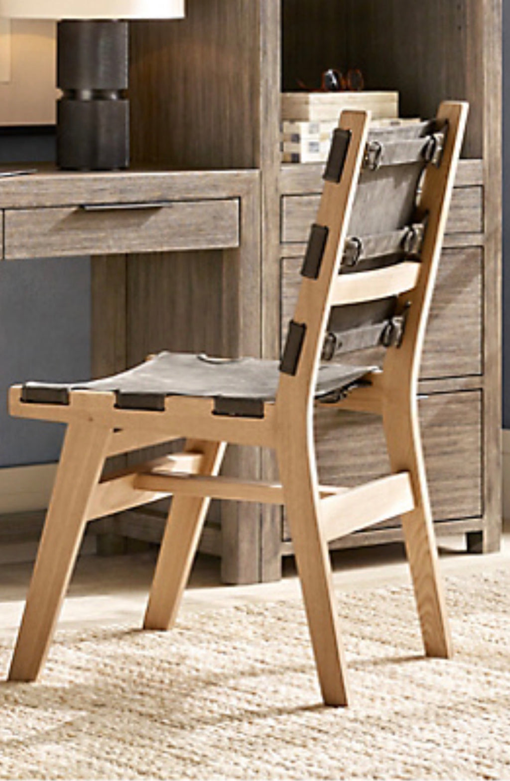 Restoration Hardware Maxson Desk Chair - Charcoal