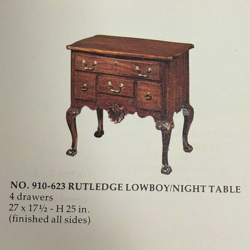 Set of 2 Link-Taylor Mahogany Rutledge Lowboy/Night Tables