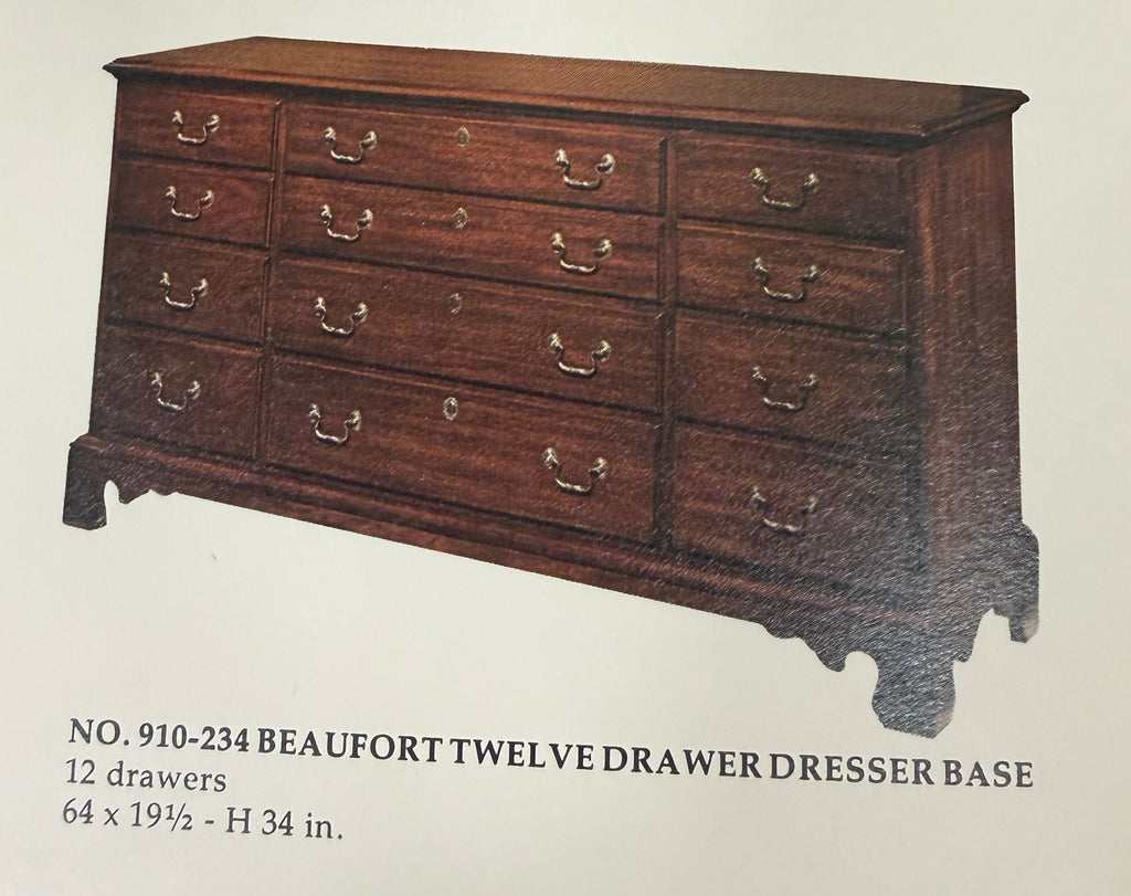 Link-Taylor Mahogany Beaufort Twelve Drawer Dresser