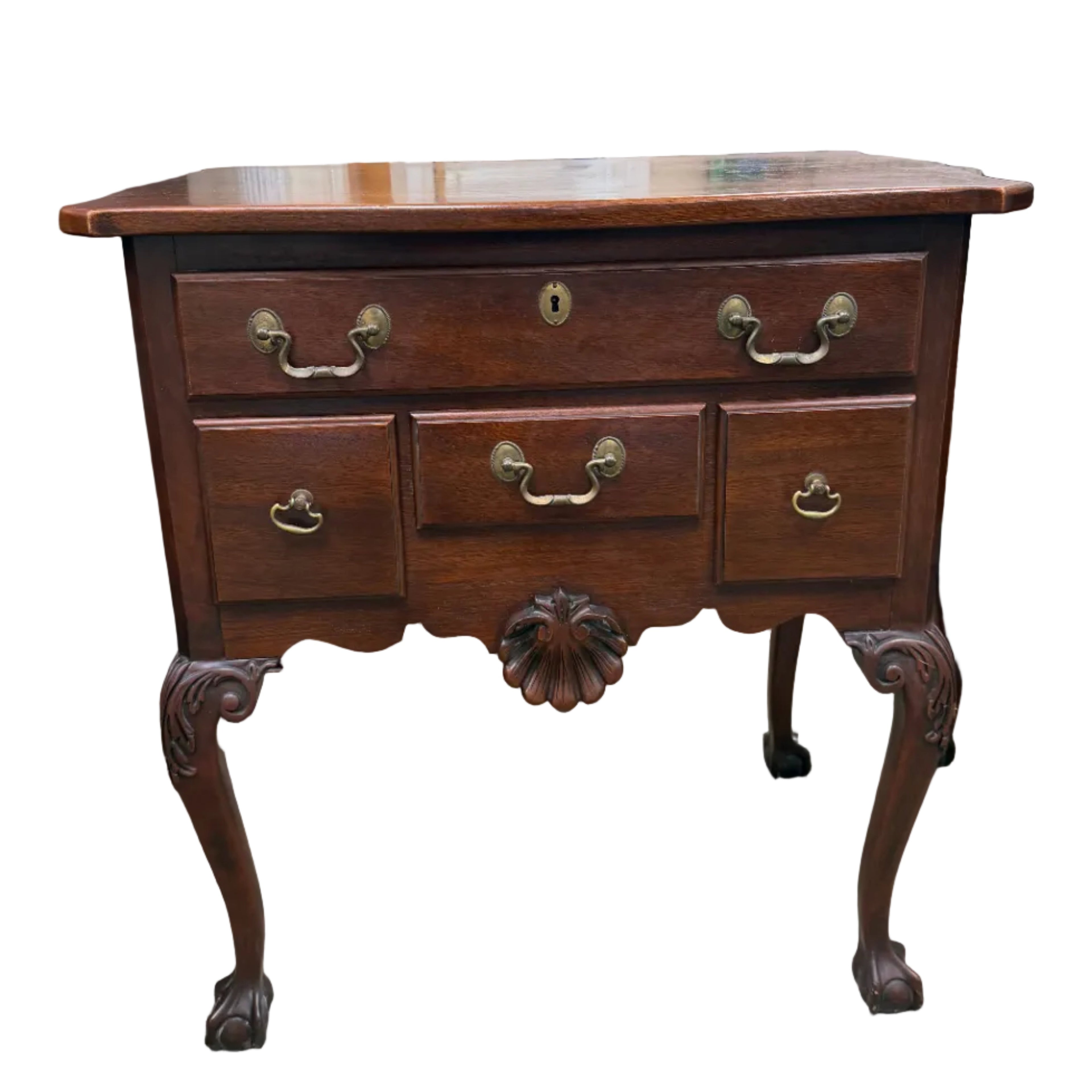 Set of 2 Link-Taylor Mahogany Rutledge Lowboy/Night Tables