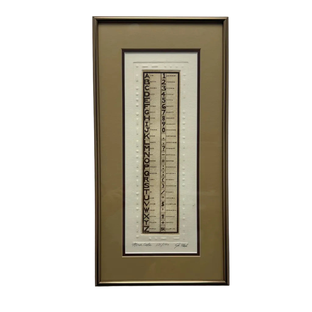 Morse Code Art Print by Jan Fleck
