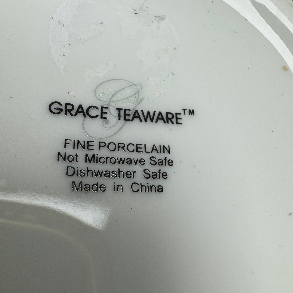 Grace Teaware - Spring Garden Teapot with Sugar Bowl and Creamer Set