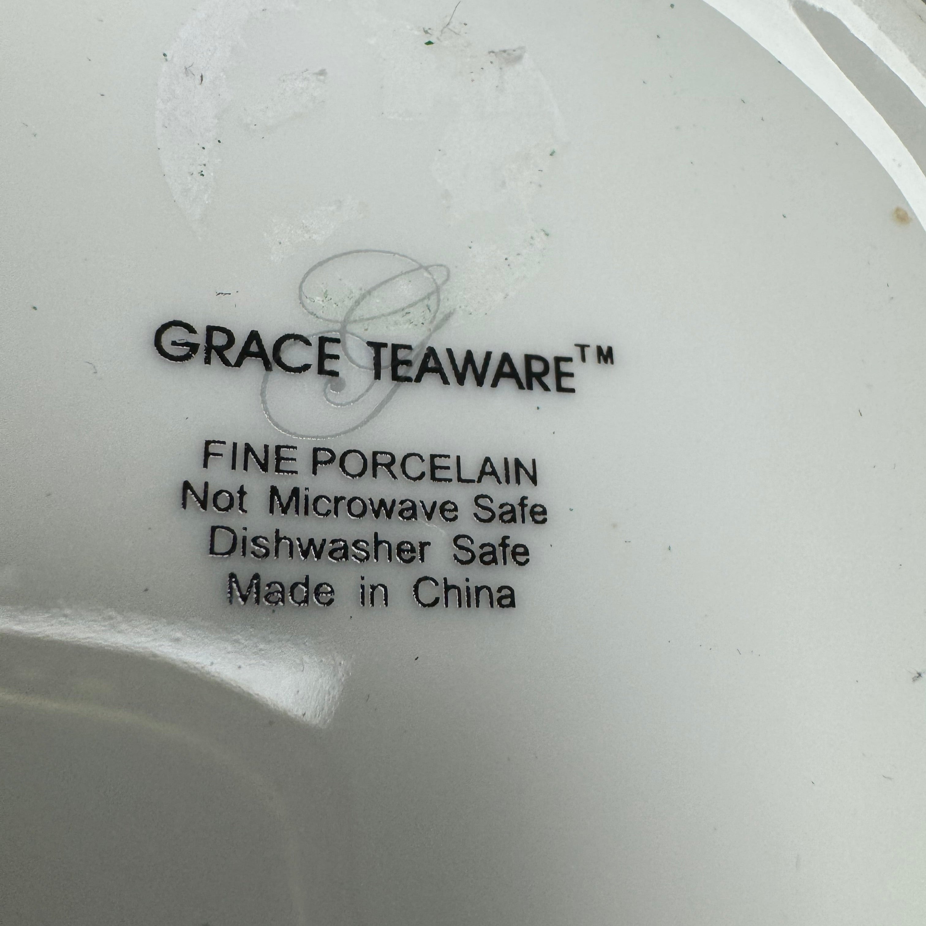 Grace Teaware - Spring Garden Teapot with Sugar Bowl and Creamer Set