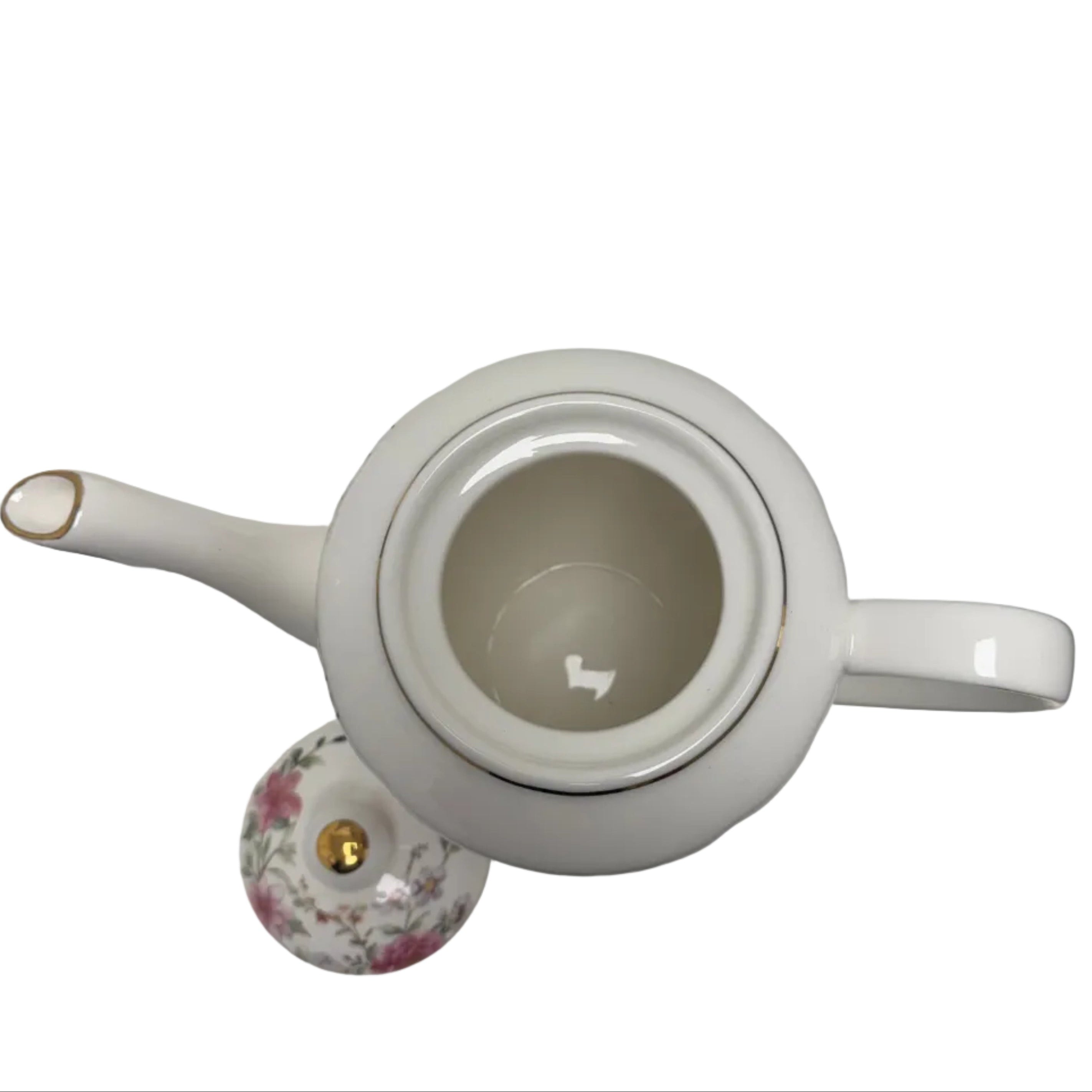 Grace Teaware - Spring Garden Teapot with Sugar Bowl and Creamer Set