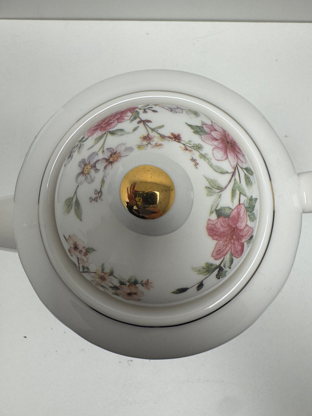 Grace Teaware - Spring Garden Teapot with Sugar Bowl and Creamer Set