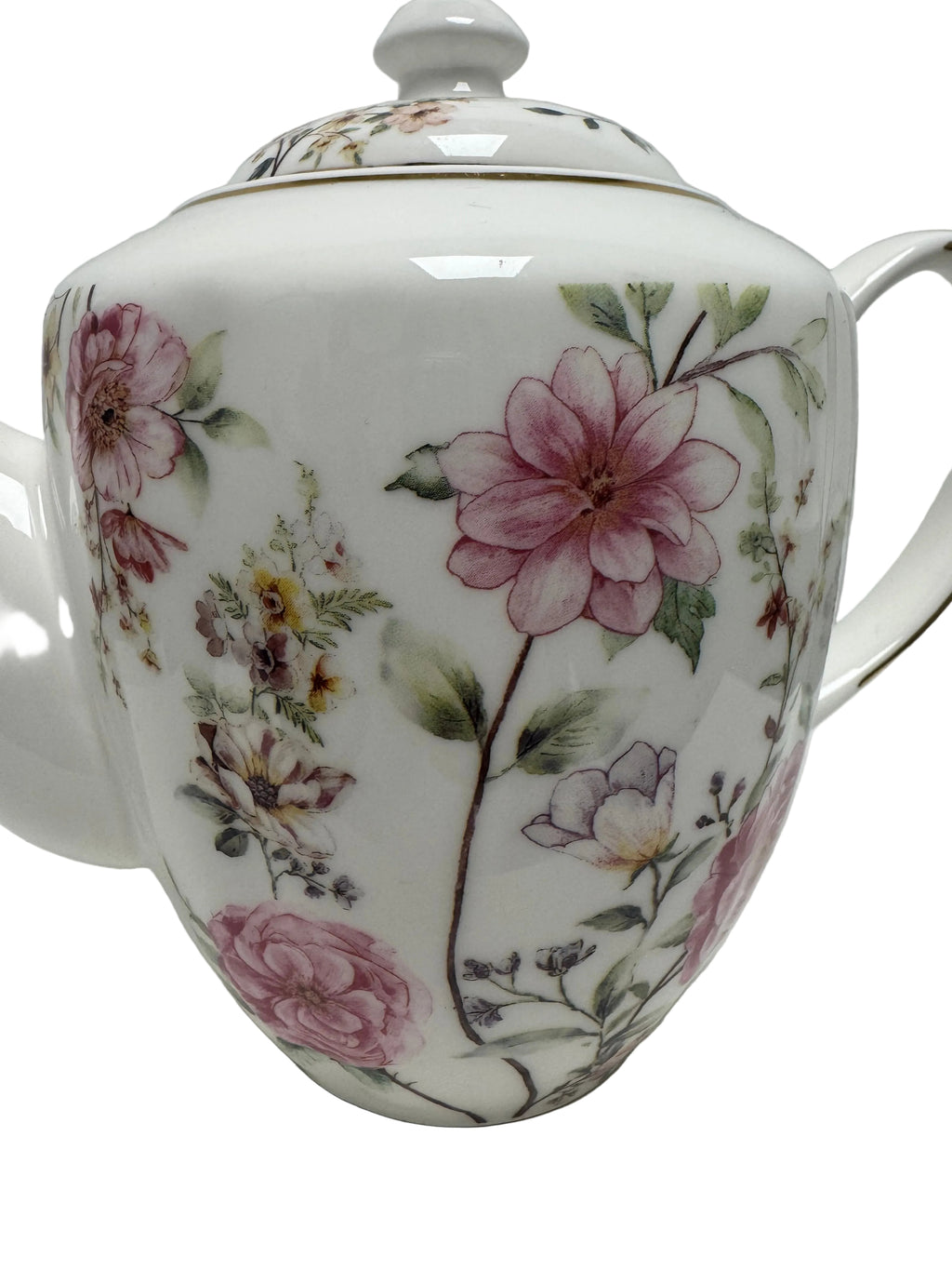 Grace Teaware - Spring Garden Teapot with Sugar Bowl and Creamer Set