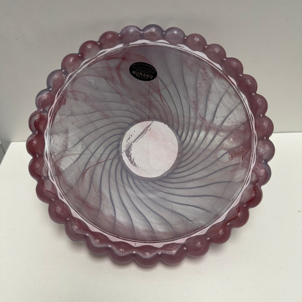 Murano Glass Bowl - Pink