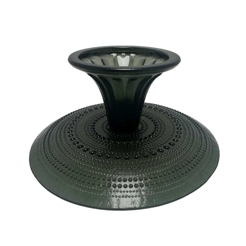 8.5" Beaded Glass Cake Plate