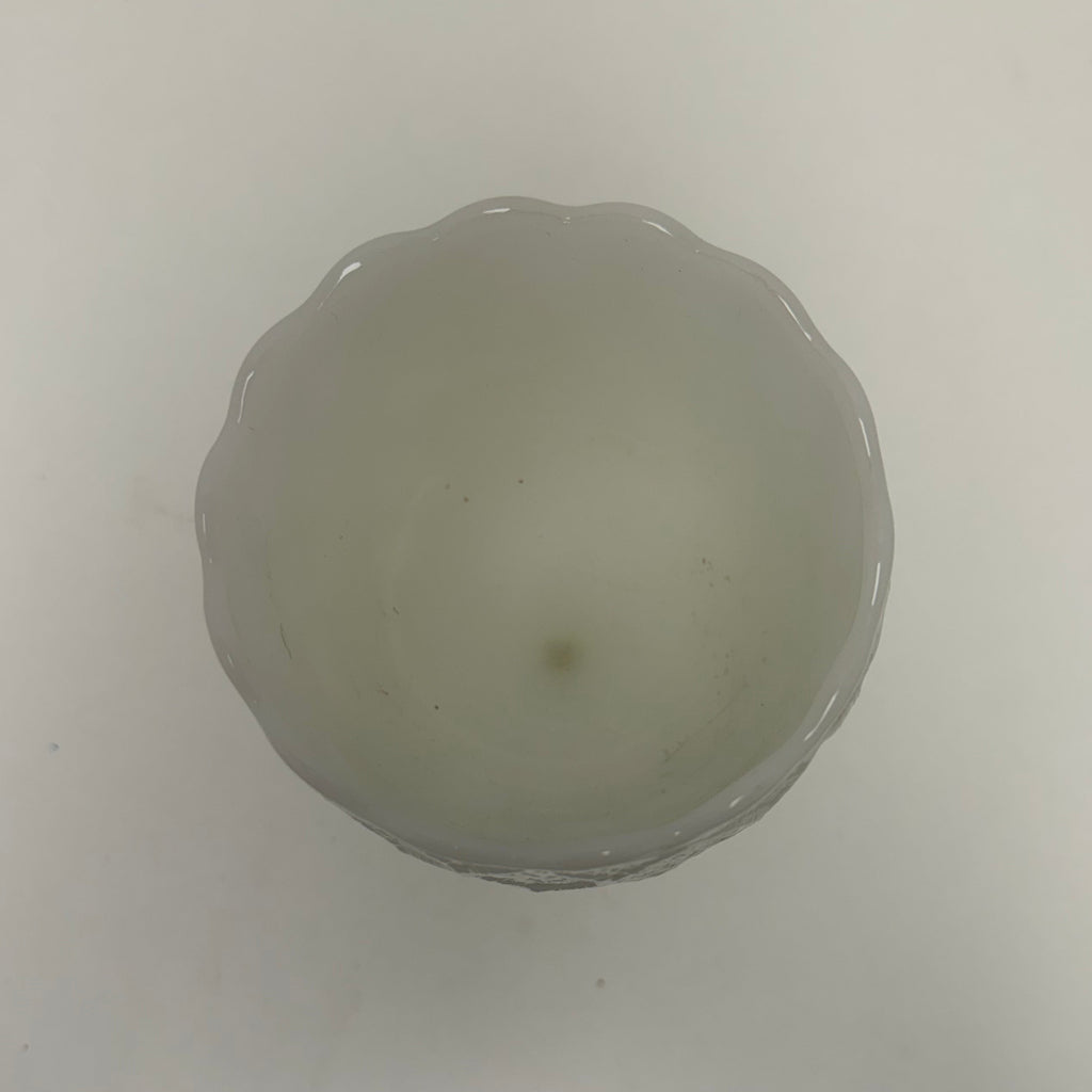 Vintage White Milk Glass Pedestal Goblet