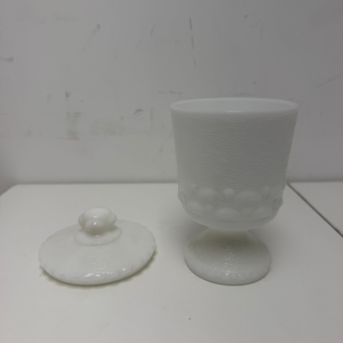 Vintage Milk Glass Jar