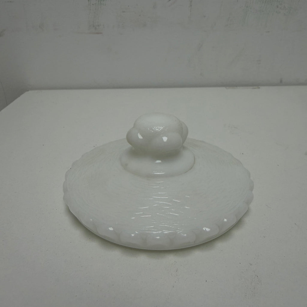 Vintage Milk Glass Jar