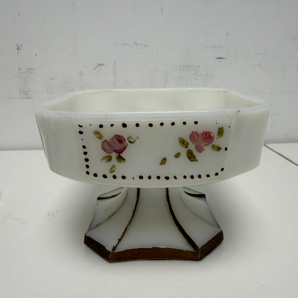 Vintage Hand-Painted Candy Dish