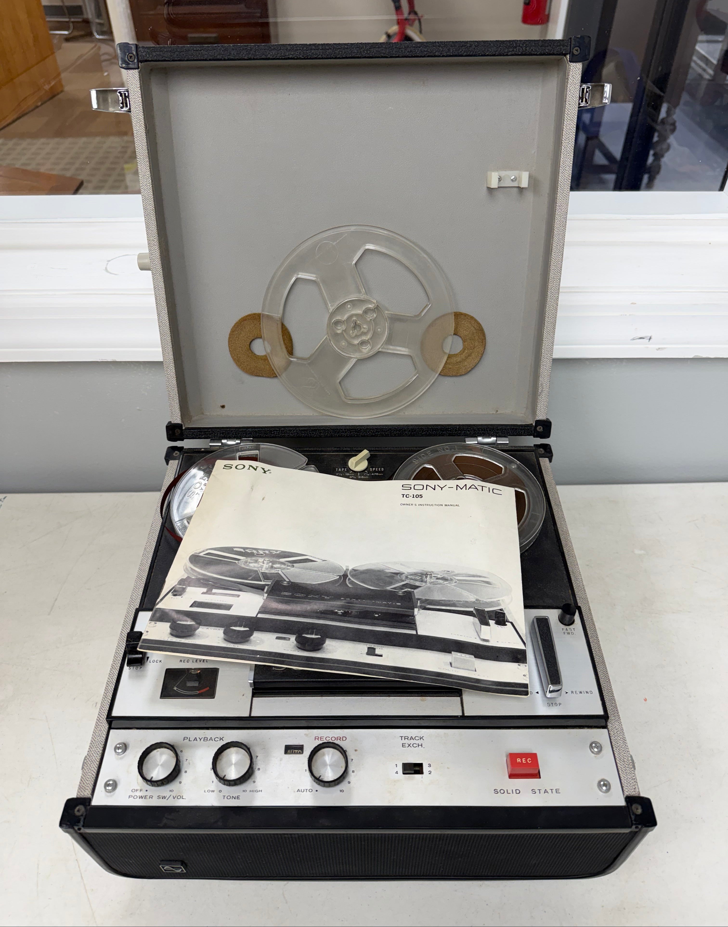 Vintage Sony TC-105 Tape Recorder
