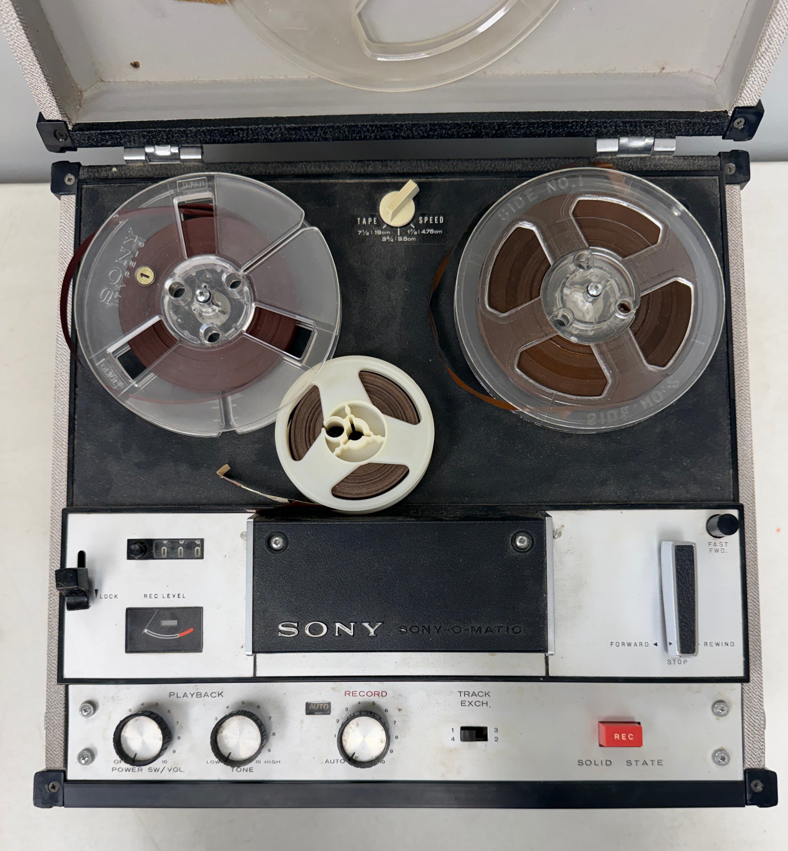 Vintage Sony TC-105 Tape Recorder
