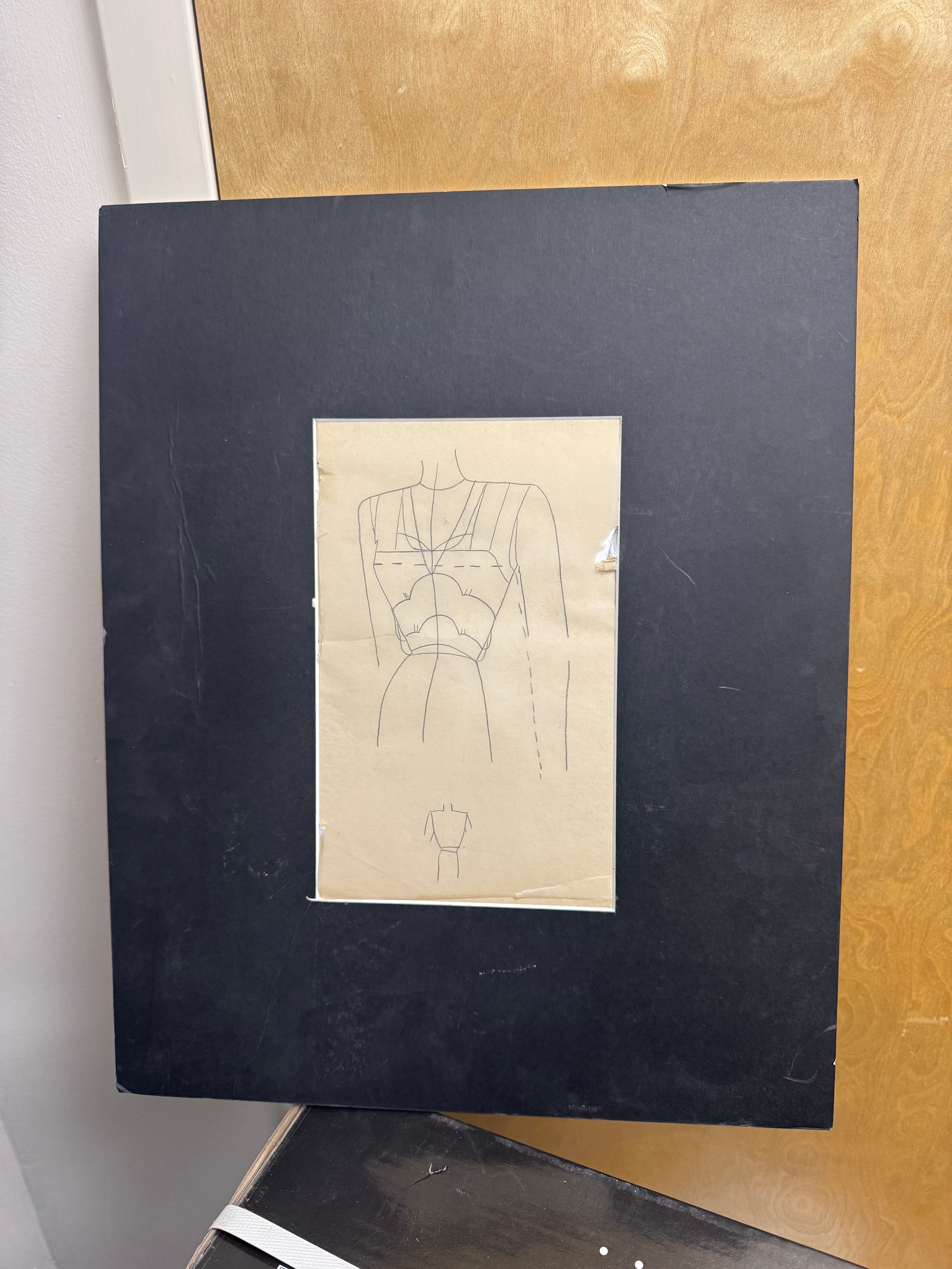 Matted Fashion Design Sketch