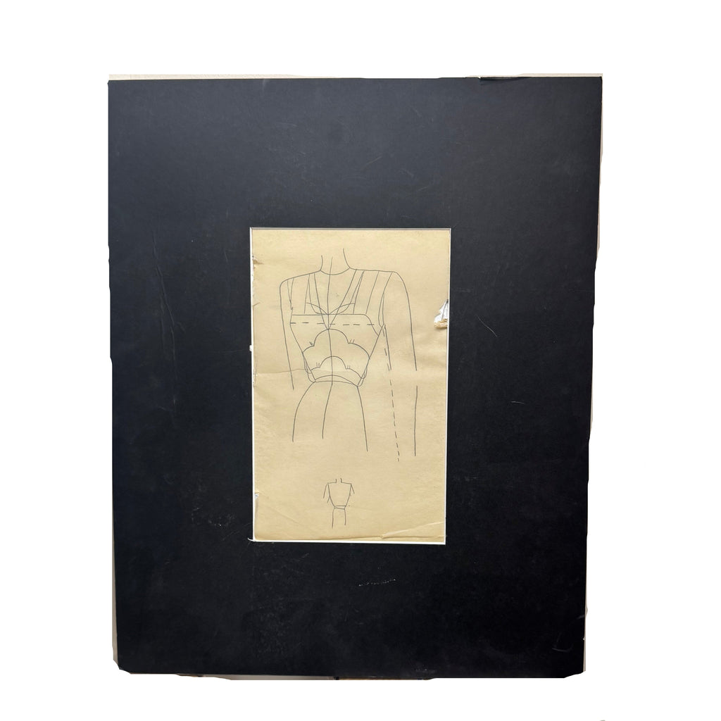 Matted Fashion Design Sketch