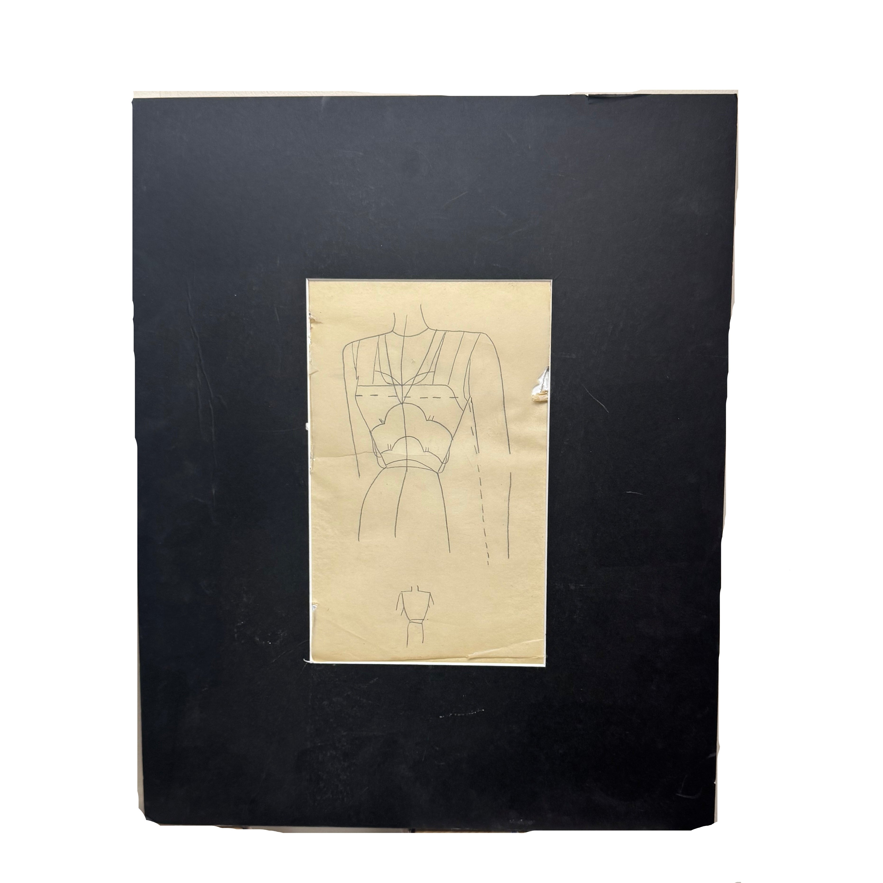 Matted Fashion Design Sketch