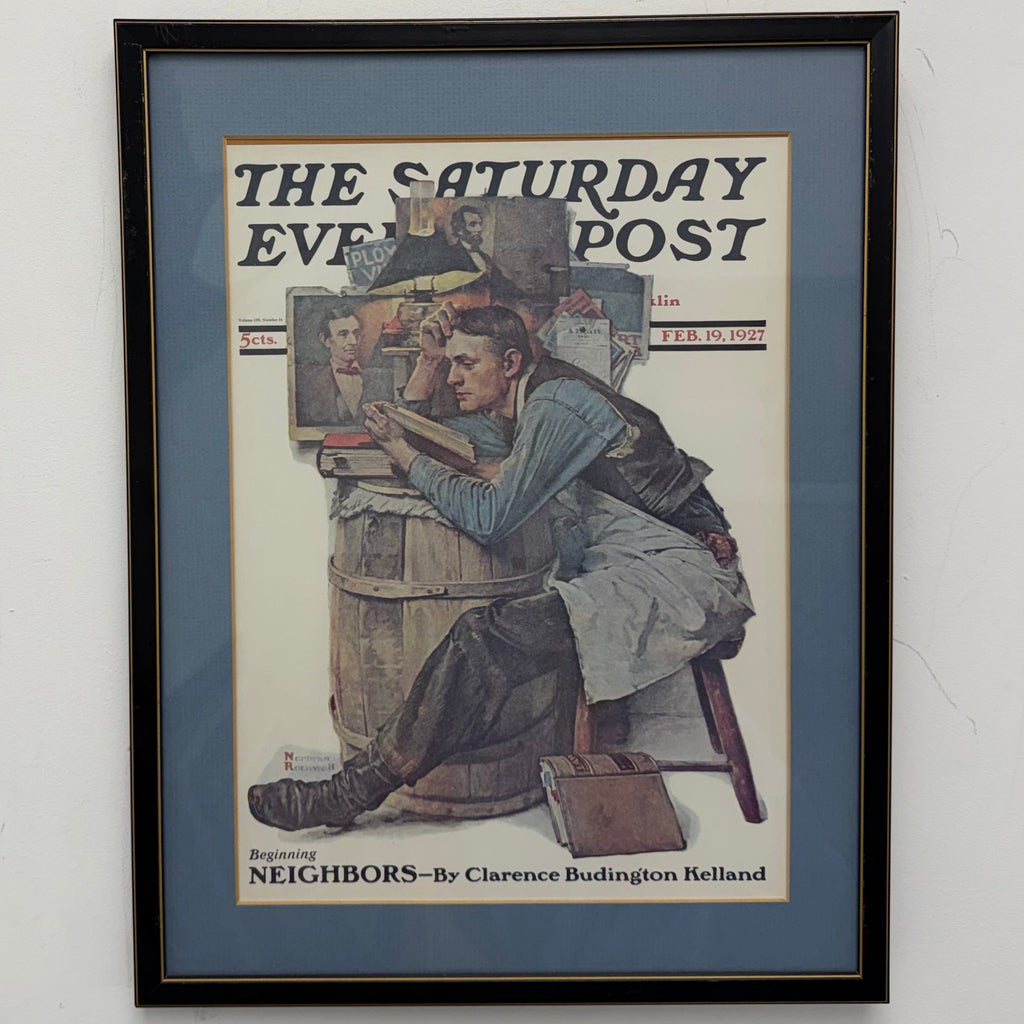 Framed Print of 1927 Saturday Evening Post Cover