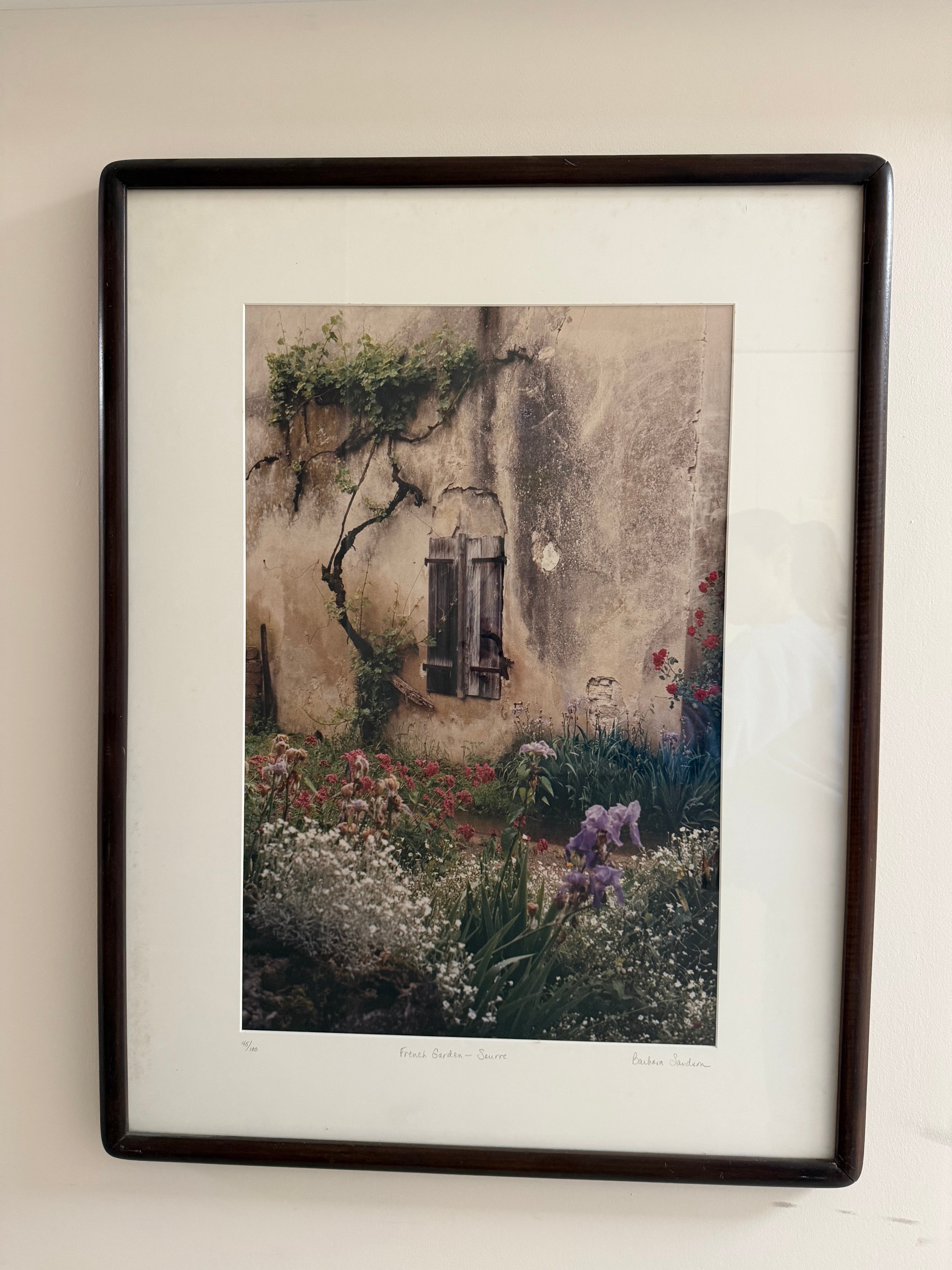 "French Garden - Seurre" by Barbara Sandson, Signed