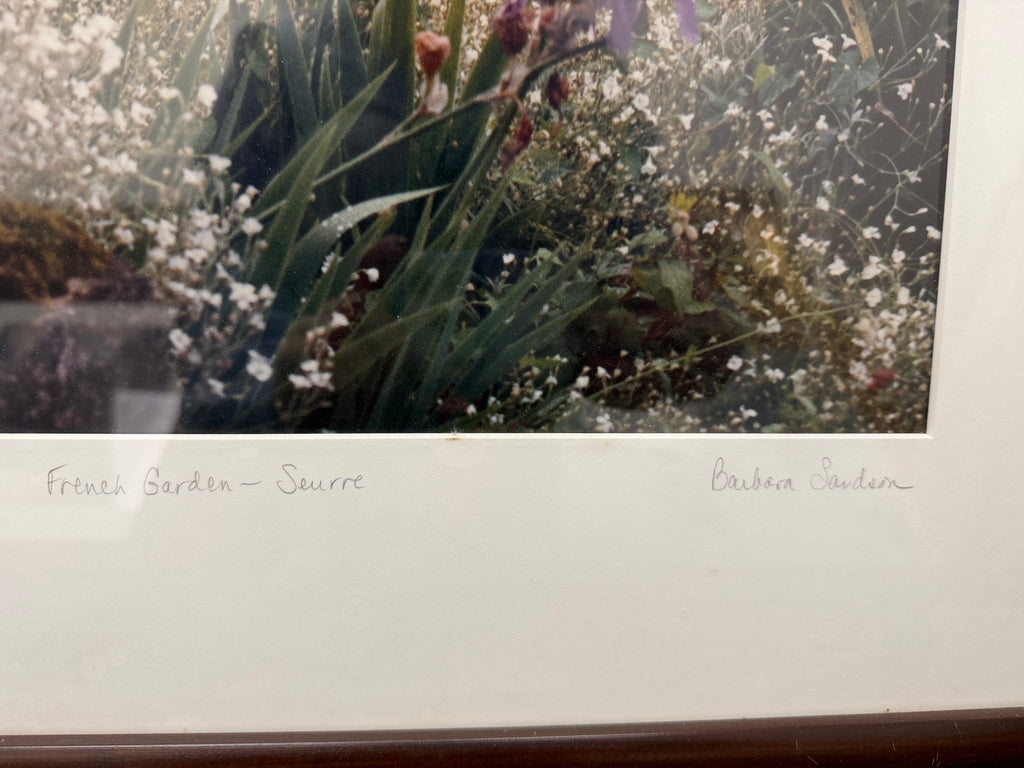 "French Garden - Seurre" by Barbara Sandson, Signed