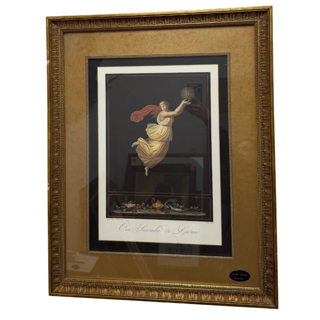 "Ora Seconda di Giorno" in Gold Leaf Frame by Rafael Sanzio