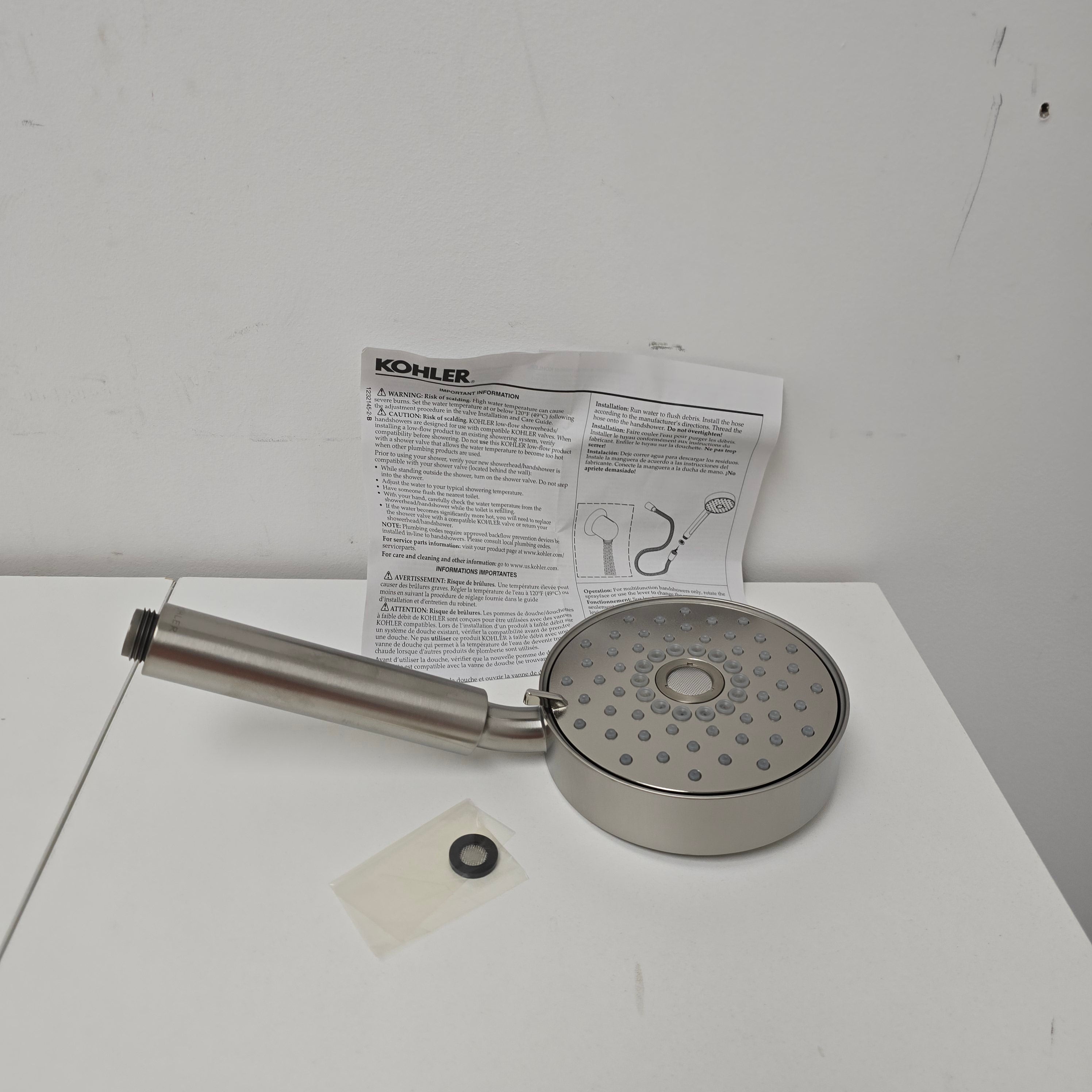 Kohler Purist Four-function handshower (K-22166-BN)