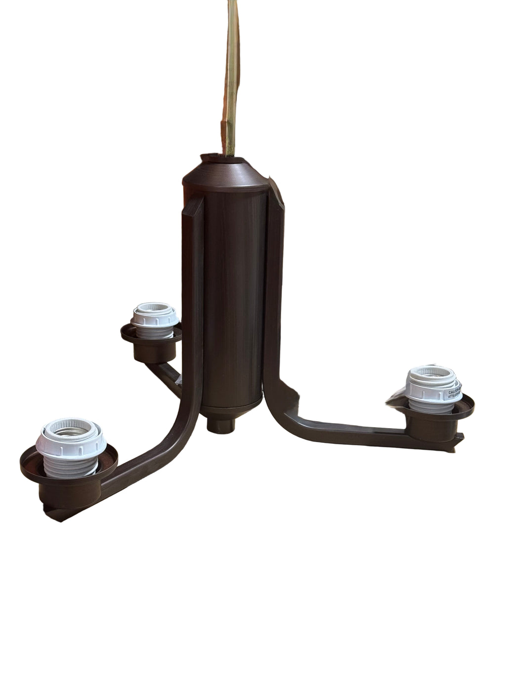 3 Light Chandelier with Opal Glass Shades