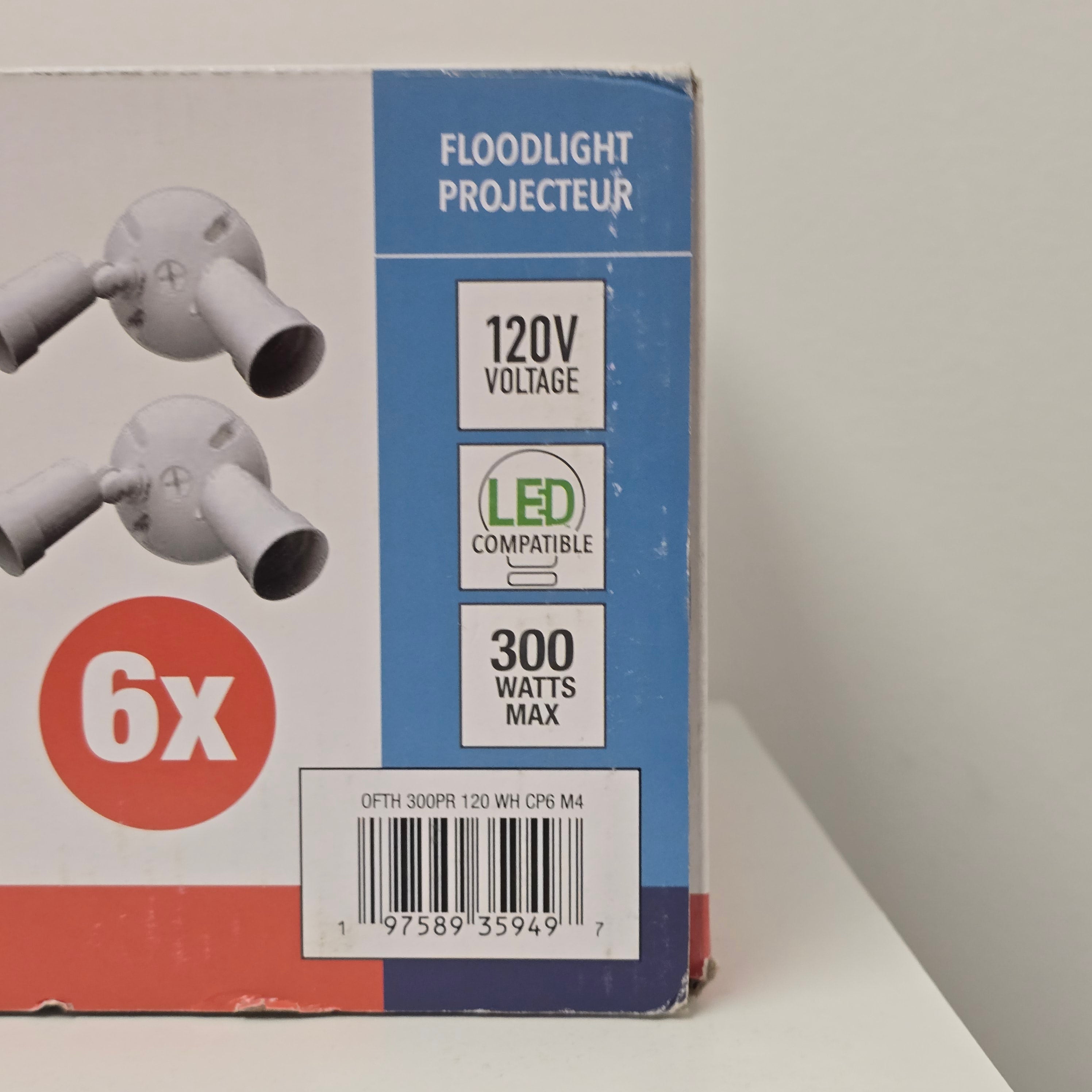 Lithonia Lighting Pack of 6 Floodlights (C050624/283X6R)