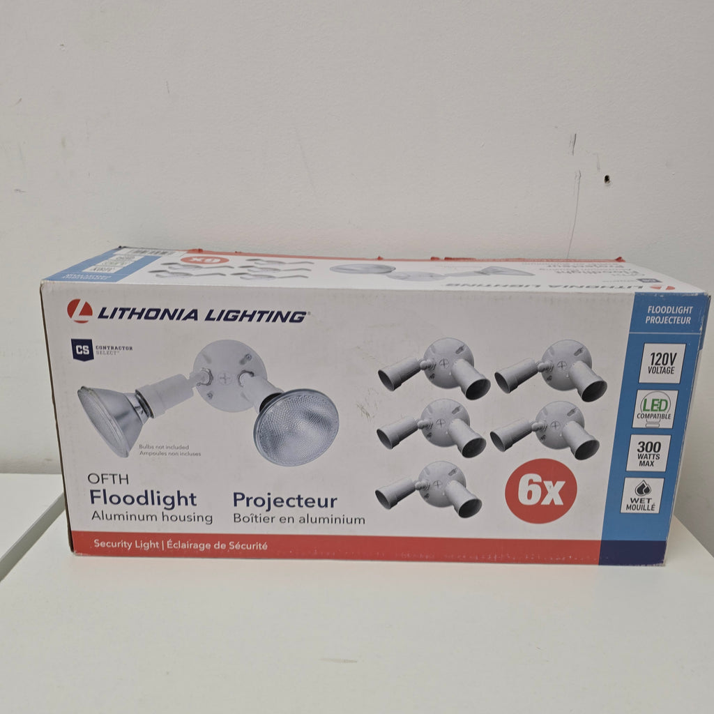 Lithonia Lighting Pack of 6 Floodlights (C050624/283X6R)
