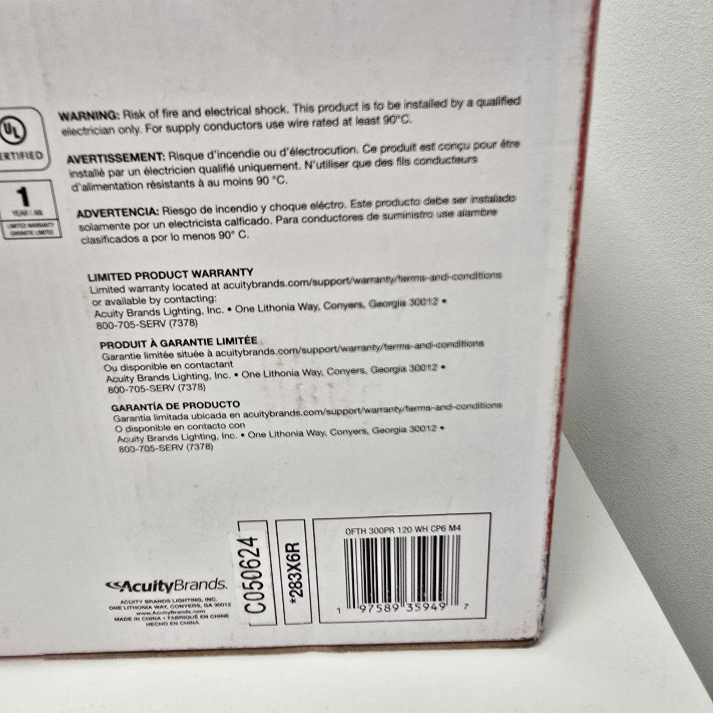 Lithonia Lighting Pack of 6 Floodlights (C050624/283X6R)