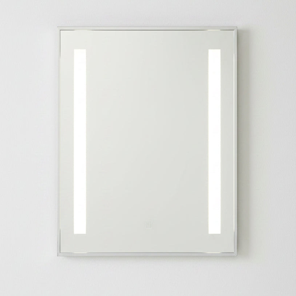 Modern Nova LED Mirror with Frosted Glass Inset
