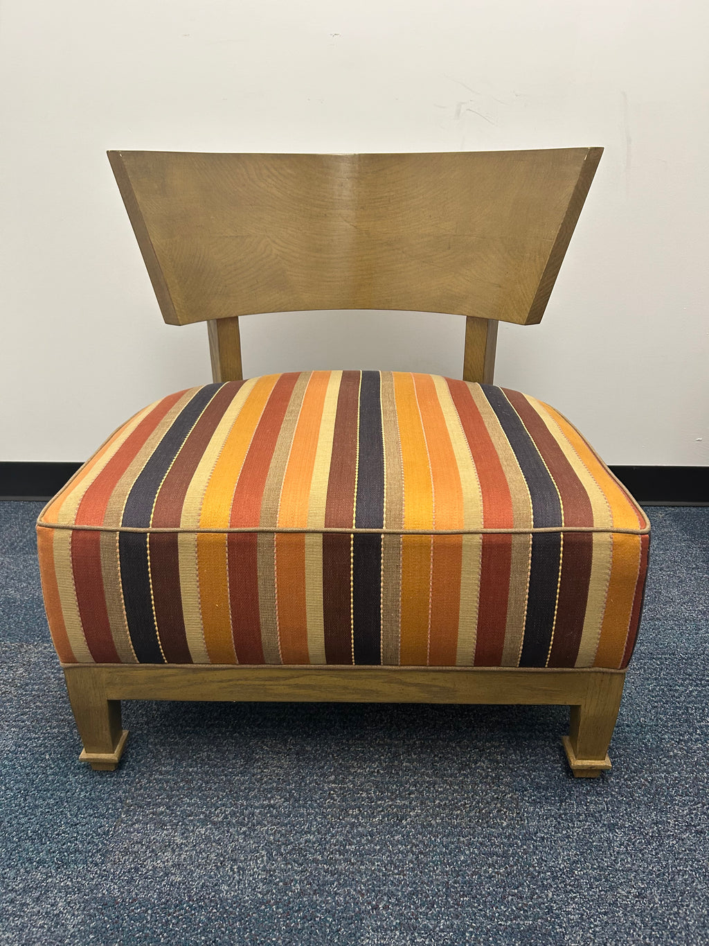 Wood-Framed Low Seat Chairs by A. Rudin