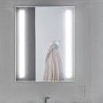 Modern Nova LED Mirror with Frosted Glass Inset