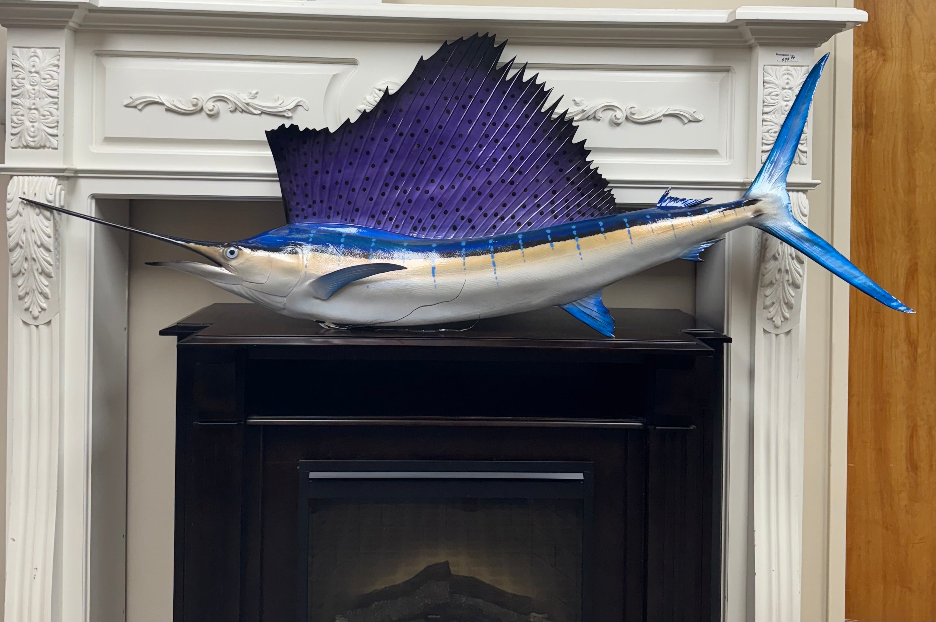 75-Inch Atlantic Sailfish Wall Decor by King Sailfish Mounts