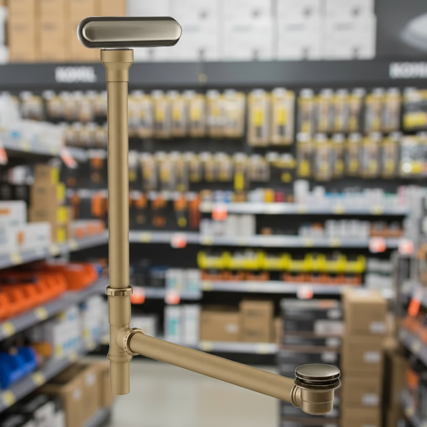 Kohler Clearflo Brass Slotted Overflow Bath Drain (7271 -BN)